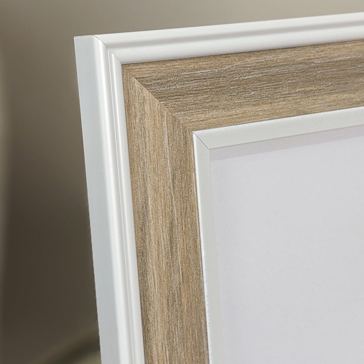 Calista Natural Wooden & White Photo Frame - 5x7"