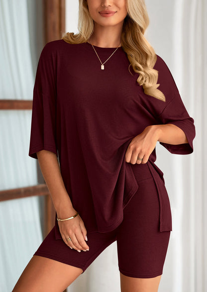 Summer Casual Top & Shorts 2-Piece Set