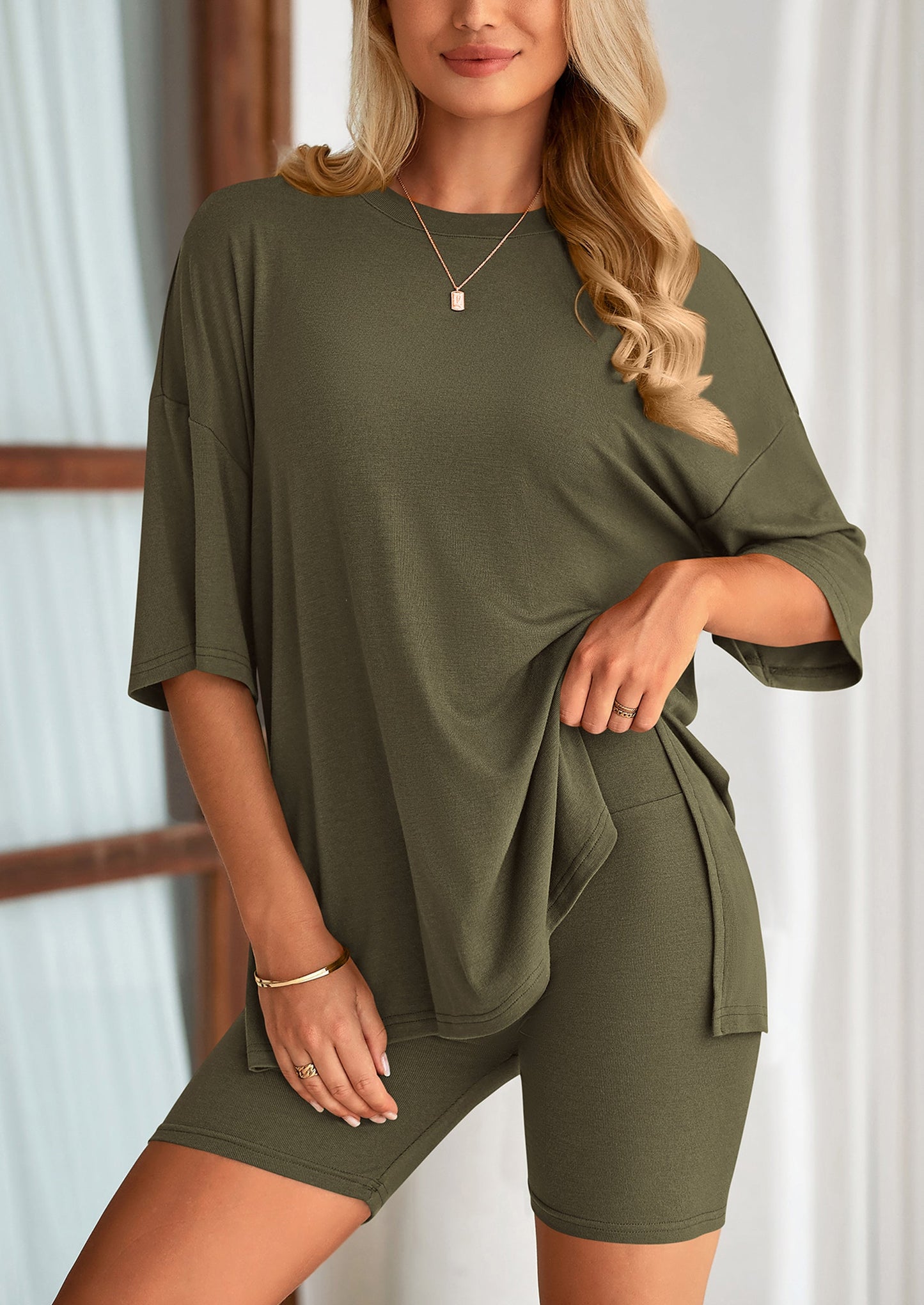 Summer Casual Top & Shorts 2-Piece Set