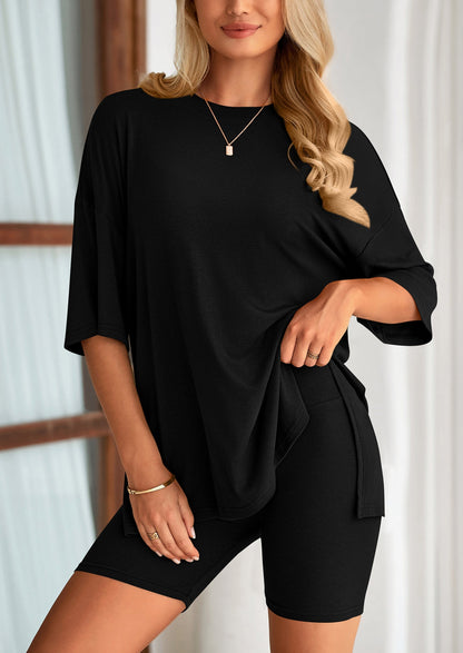 Summer Casual Top & Shorts 2-Piece Set