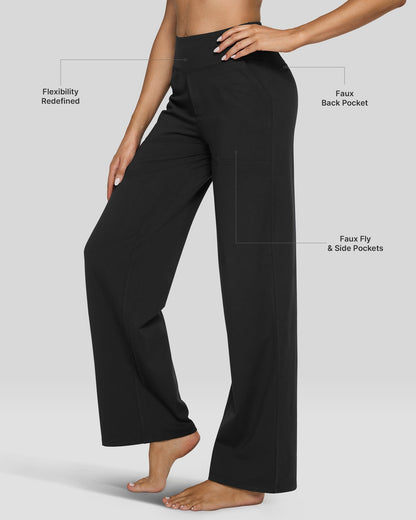 Everyday Wide-Leg Comfort Pants