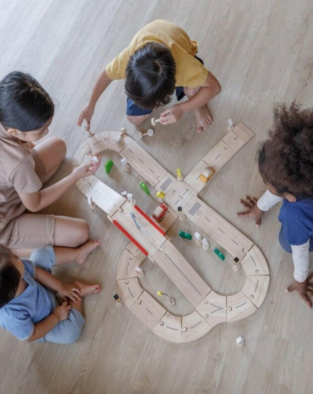 Rubber Road & Rail Set - Medium