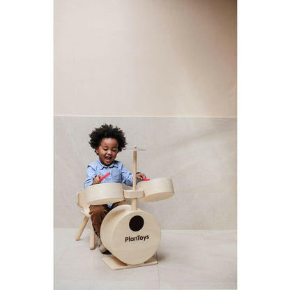 Wooden Drum Set Toy for Toddlers & Children 3+