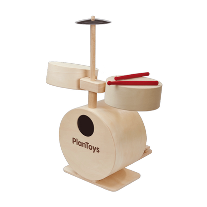 Wooden Drum Set Toy for Toddlers & Children 3+