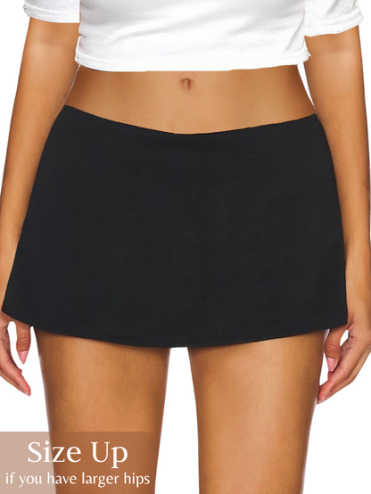 Low Waist Micro Mini Skort