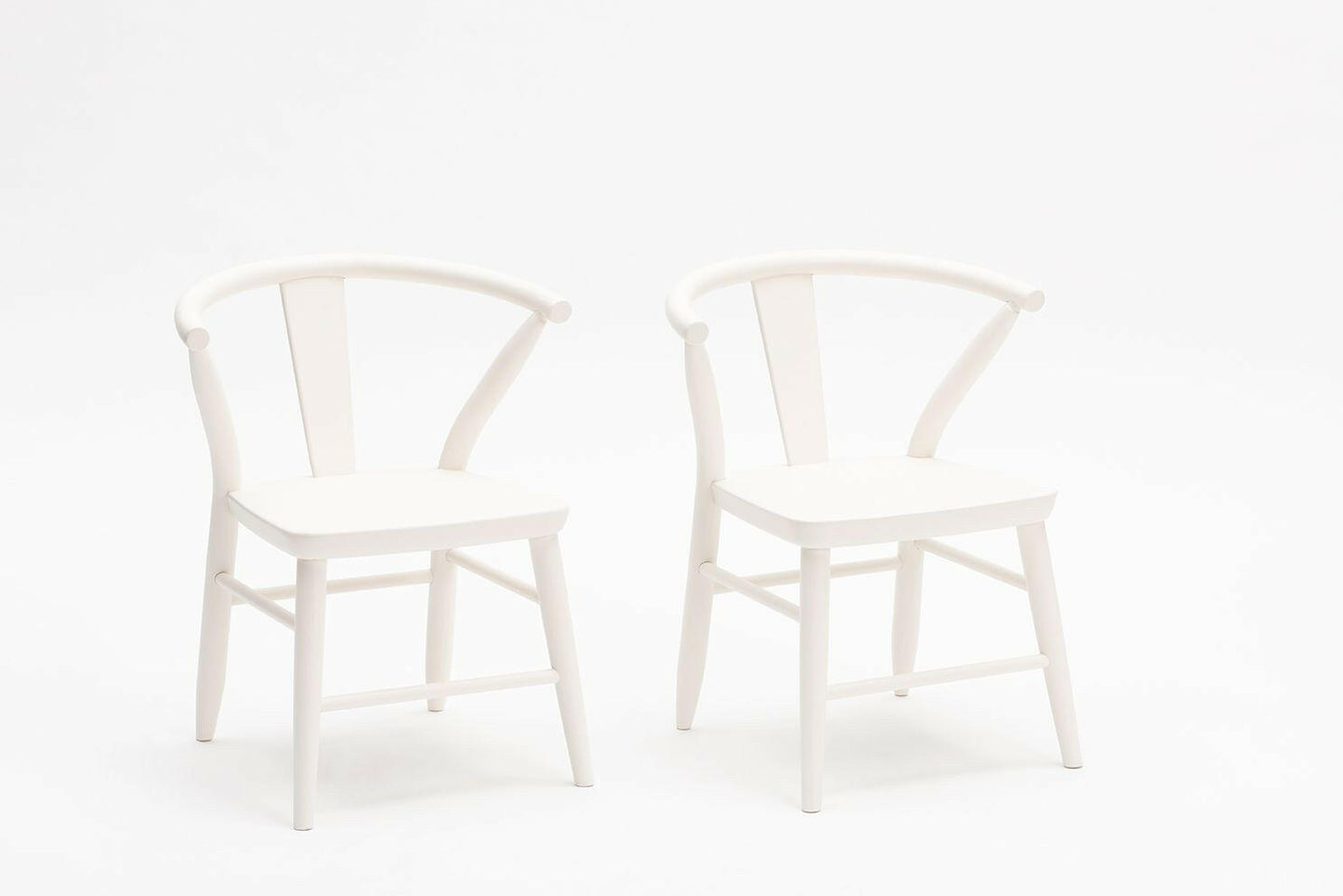 Crescent Chairs - Pair - White