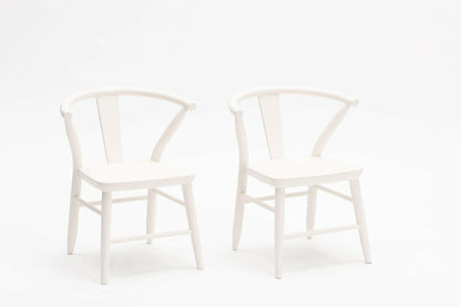 Crescent Chairs - Pair - White