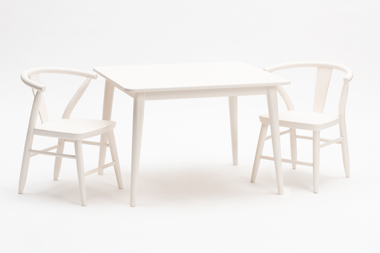 Crescent Chairs - Pair - White