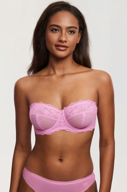 Allure Unlined Lace Strapless Bra
