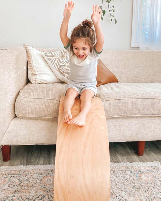 Bunny Hopkins Natural Wooden Wobble Board