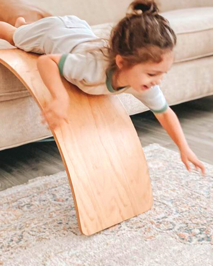Bunny Hopkins Natural Wooden Wobble Board