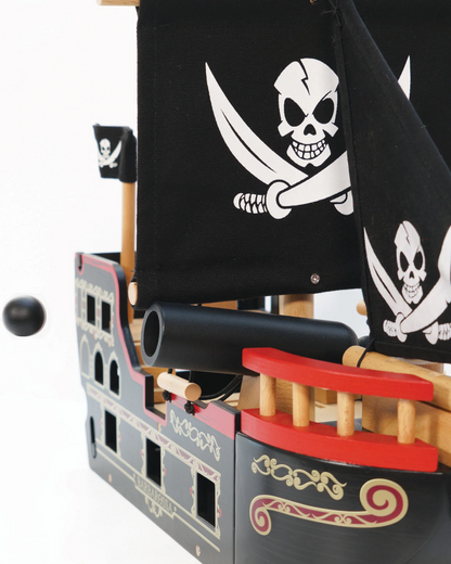 Wooden Pirate Ship Toy