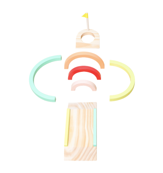 Wooden Toddler Mini Golf Set