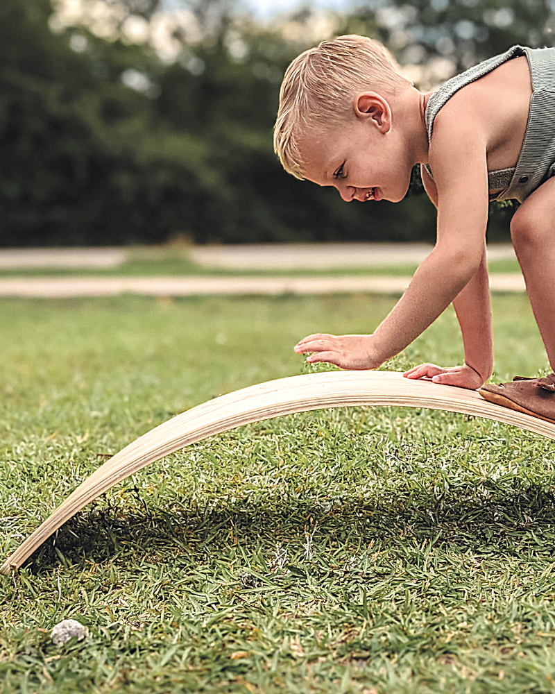 Bunny Hopkins Natural Wooden Wobble Board