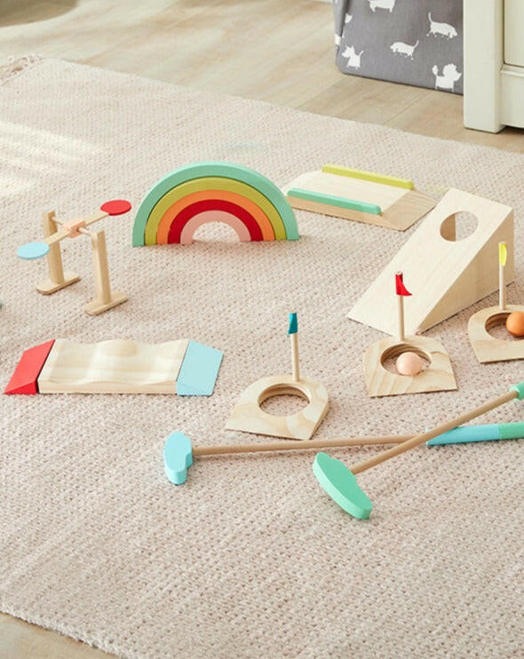 Wooden Toddler Mini Golf Set