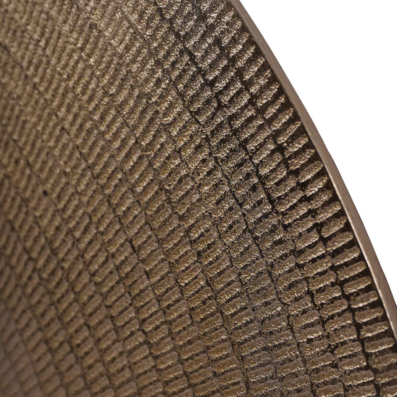 Adelaide Large Textured Champagne Gold Wall Clock