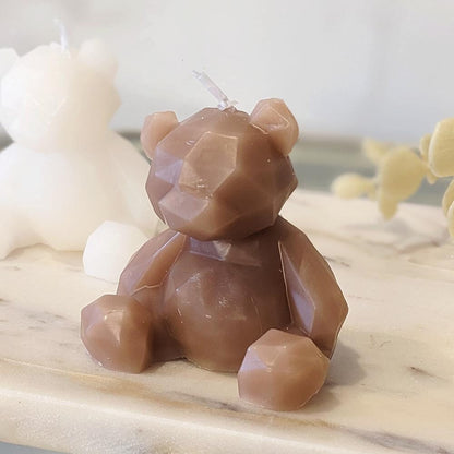 Arya Brown Mini Bear Shaped Candle