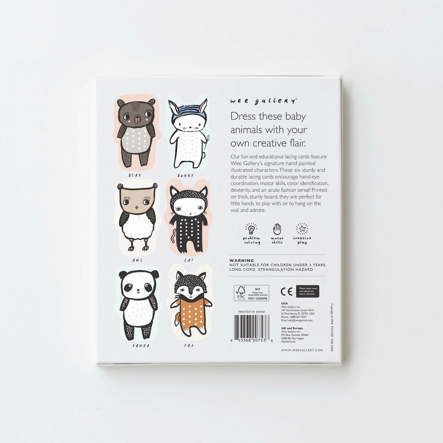 Lacing Cards - Baby Animals