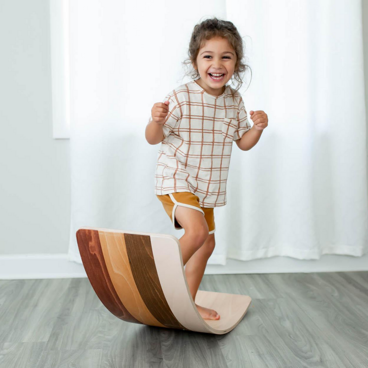 Bunny Hopkins Toddler Wooden Wobble Board
