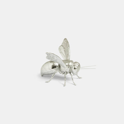 Decorative Silver Bee Ornament