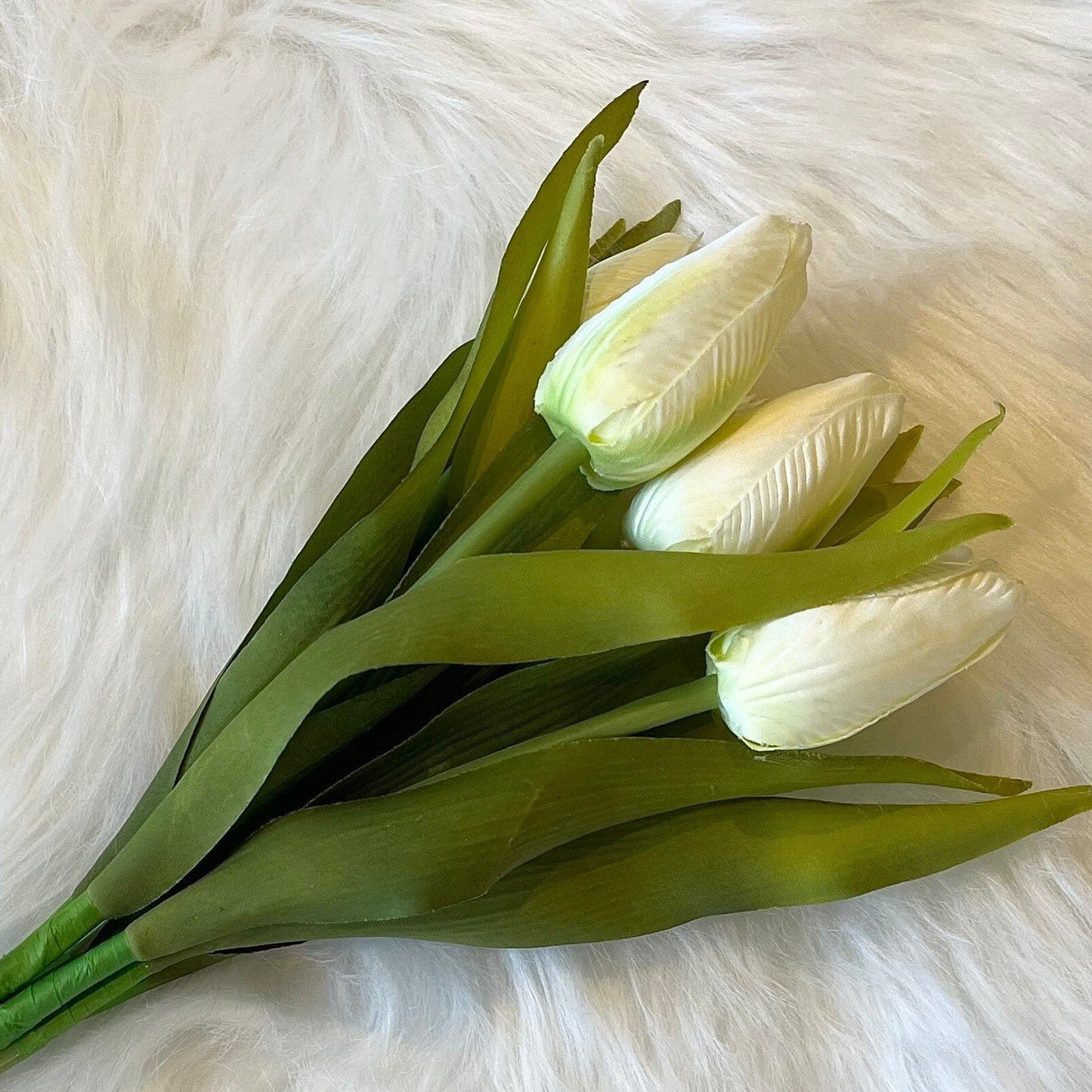 Faux Cream Tulips Bunch of Florals
