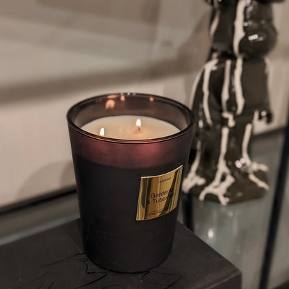 Gardenia & Tuberose Large Black Candle