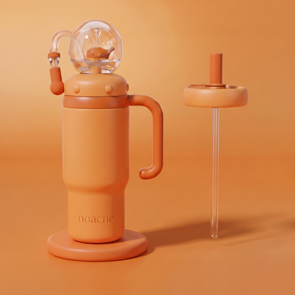 Insulated Whale Fountain Leak-Proof Tumbler
