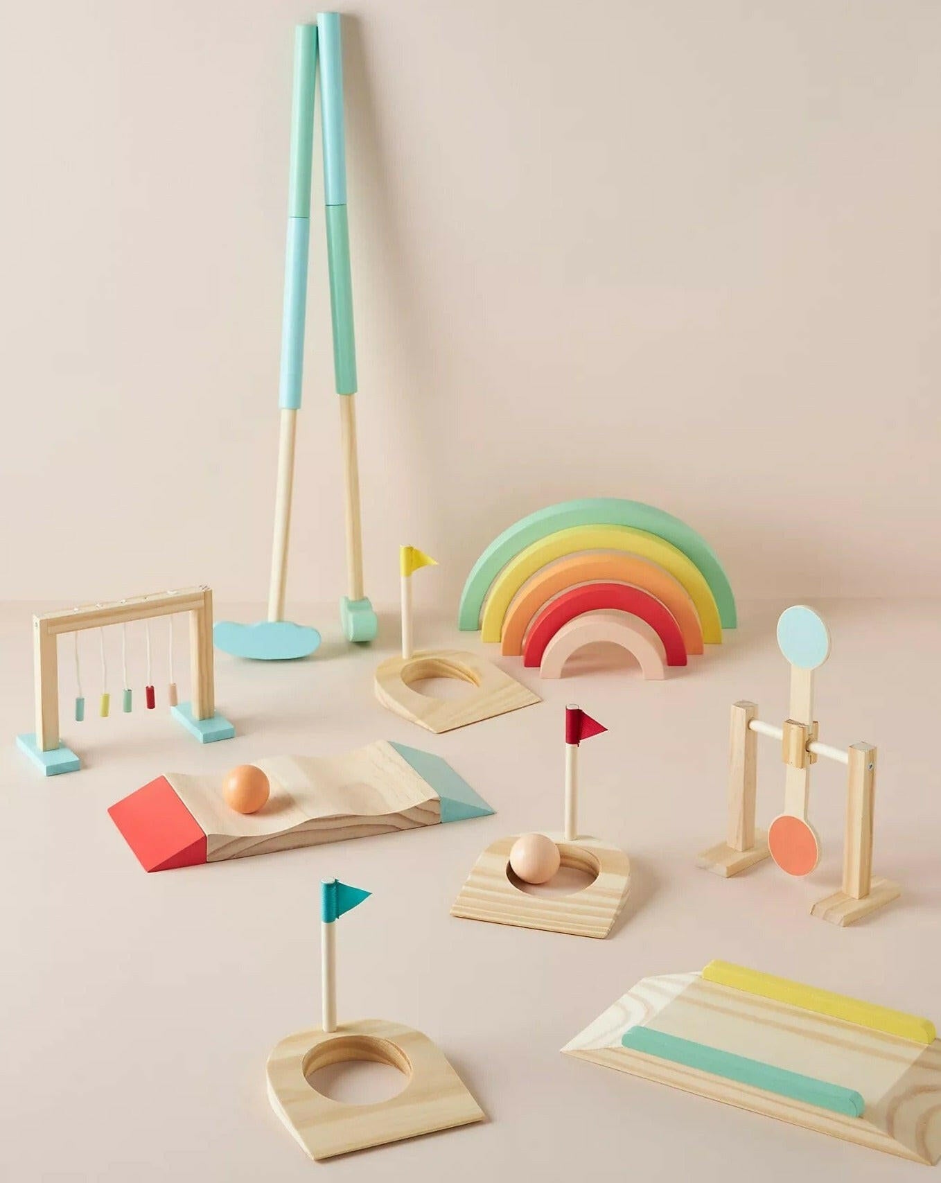 Wooden Toddler Mini Golf Set