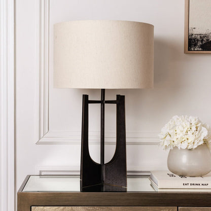 In Stock - Evelyn Hammered Bronze Table Lamp