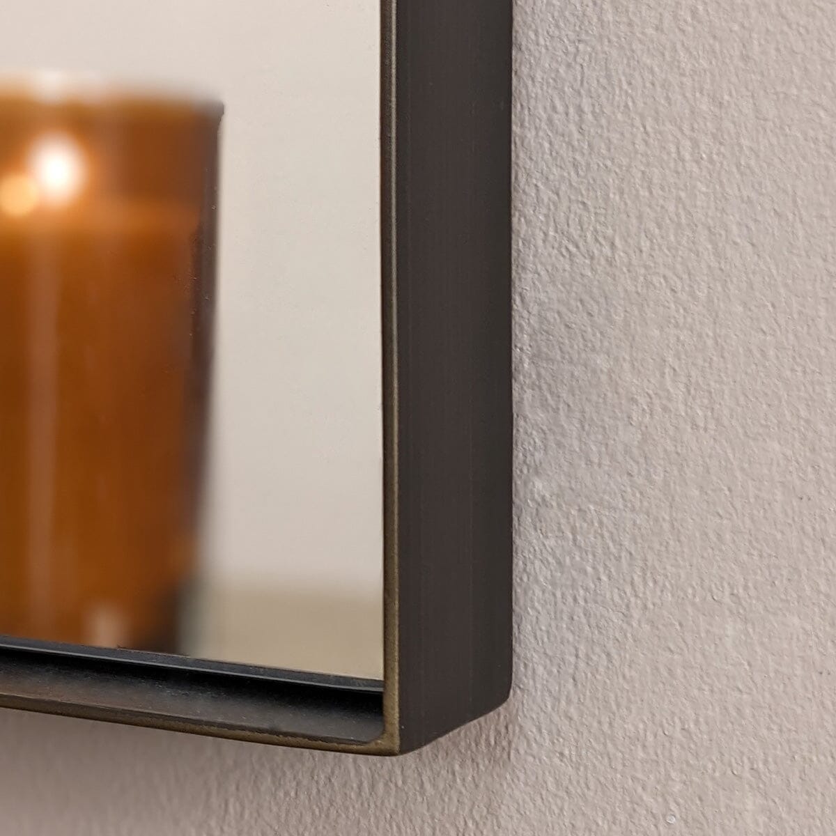 In Stock - Maylee Medium Rectangular Bronze Mirror