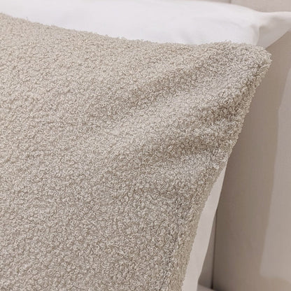 Keoni Greige Boucle Duvet Cover Set