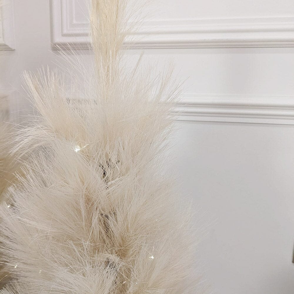 Large Decorative Faux Pampas Tree with LED Lights
