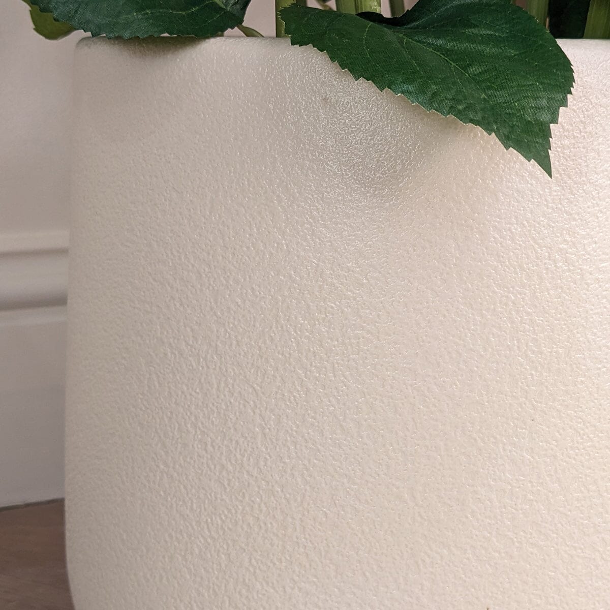 Large White Faux Hydrangea Potted Plant