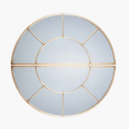 Magda Antique Gold 2 Half Moon Wall Mirror