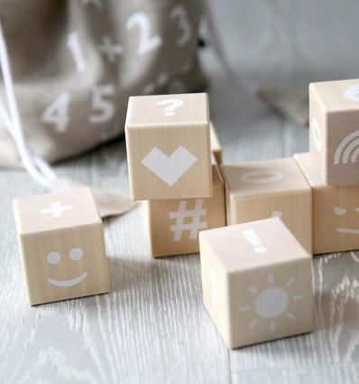 Math Blocks In Various Colors