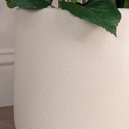 Medium White Faux Hydrangea Potted Plant