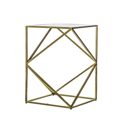 In Stock - Romaro Premium Abstract Gold End Table
