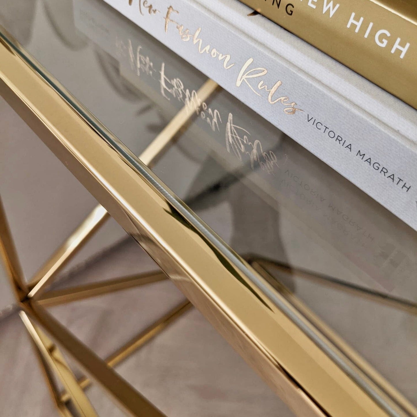 In Stock - Romaro Premium Abstract Gold End Table